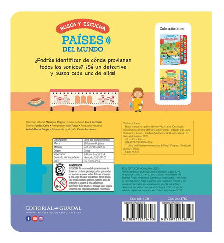 Paises Del Mundo (tapa Dura Con Sonidos) / Editorial Guadal