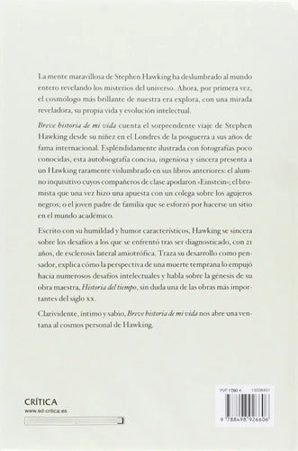 Breve Historia De Mi Vida / Stephen Hawking