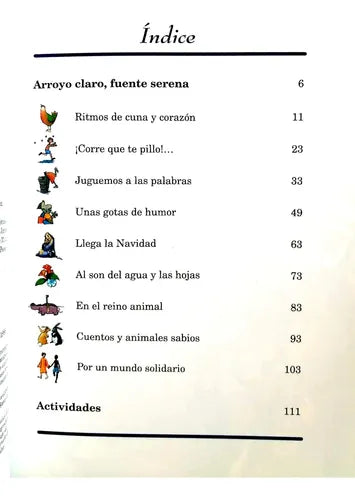 Arroyo Claro Fuente Serena / Antología Lírica Infantil