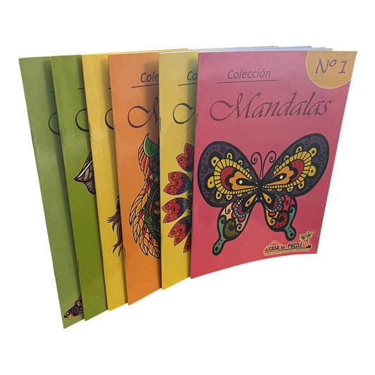 Set Mandalas Para Colorear (6 Libros)
