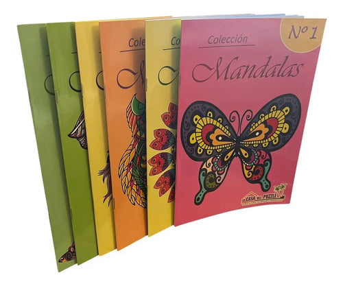 Set Mandalas Para Colorear (6 Libros)