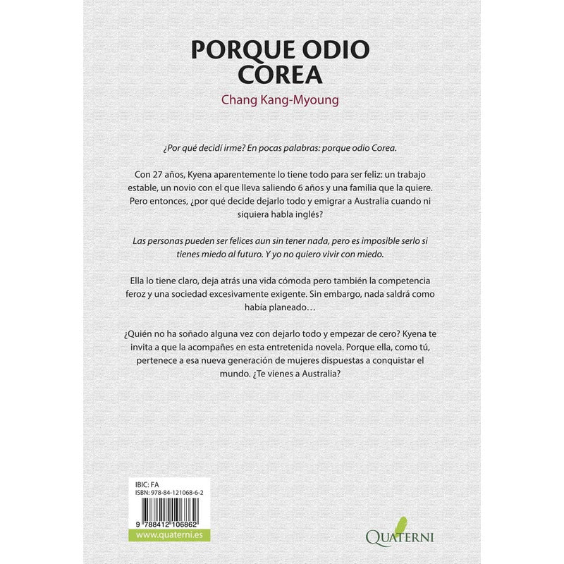 Porque Odio Corea / Chang Kang-myoung