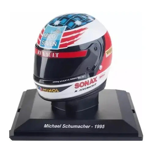 Casco Formula 1 Michael Schumacher Renault 1995 Escala 1:5