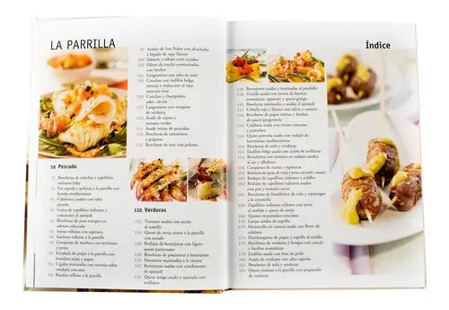Parrilla Recetas Carne, Pescado, Quesos Y Verduras / Lexus