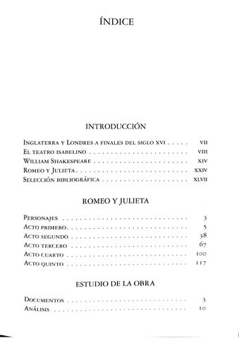 Romeo Y Julieta  / William Shakespeare