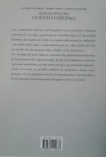 Antologia Del Cuento Chileno / Alfonso Calderon Squadrito