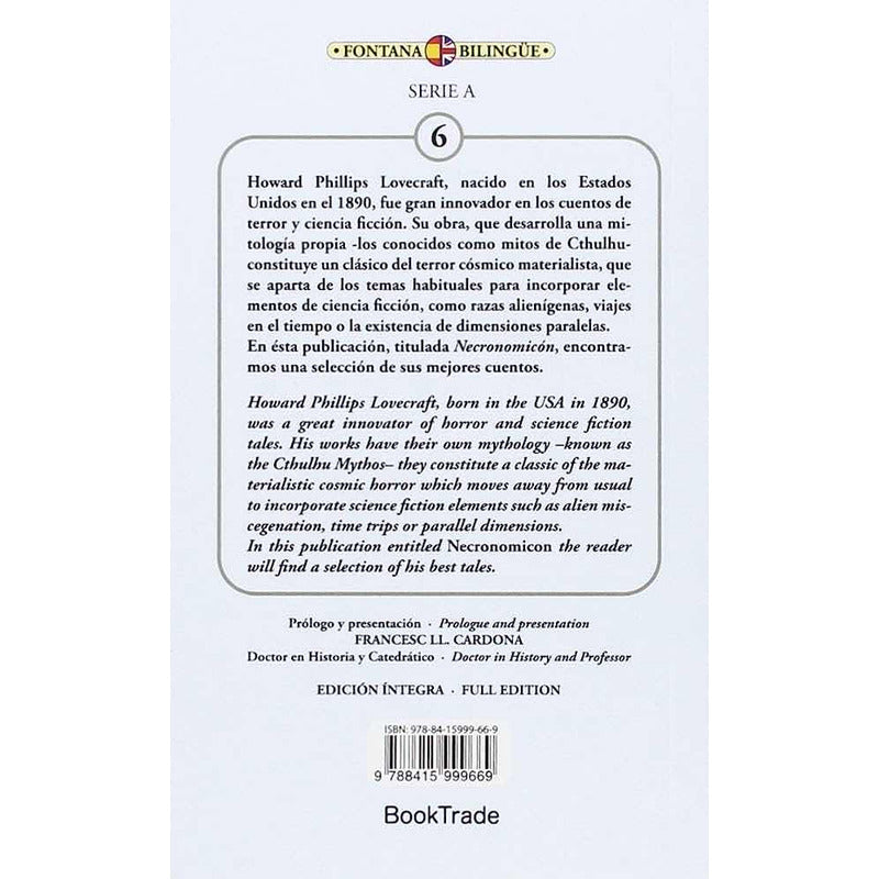 Necronomicón (bilingue) / H.p. Lovecraft