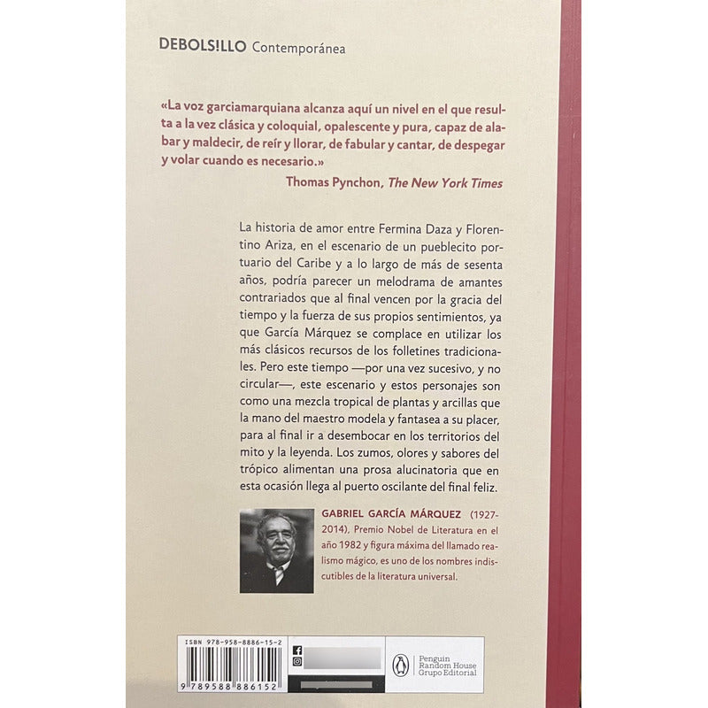 El Amor En Los Tiempos Del Colera / Gabriel Garcia Marquez