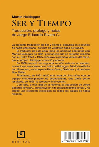 Ser Y Tiempo / Martin Heidegger