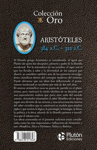 Obras Inmortales De Aristóteles (tapa Dura) / Pluton
