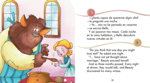 La Bella Y La Bestia (bilingüe Ing-esp T. Dura Y Audiolibro)