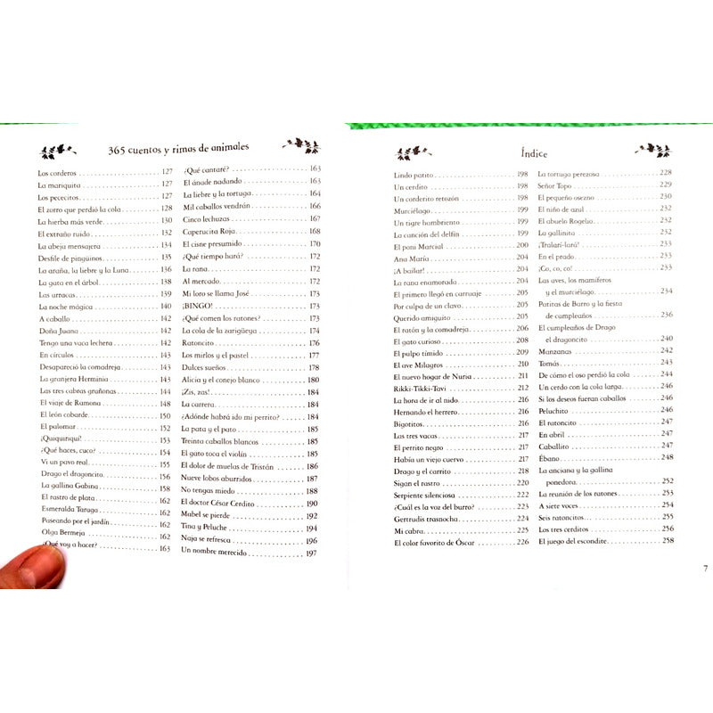 365 Cuentos Y Rimas De Animales (tapa Dura) / Parragon