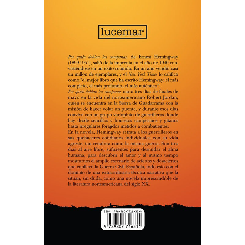 Por Quien Doblan Las Campanas (tapa Dura) / Ernest Hemingway