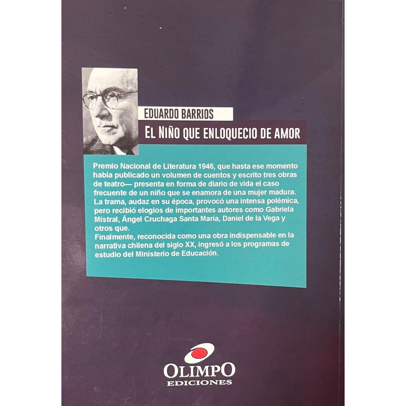 El Niño Que Enloquecio De Amor / Eduardo Barrios