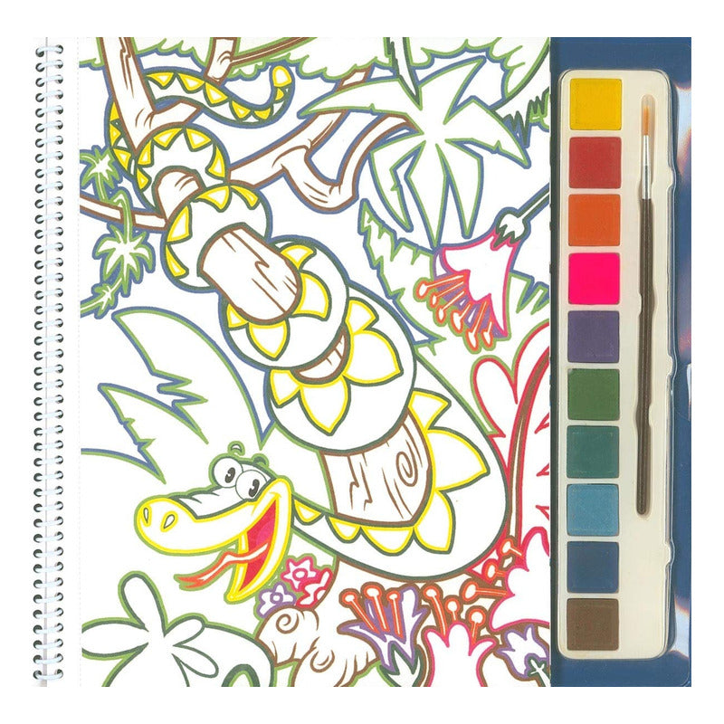 Animales Salvajes (pinta Con Acuarelas) / Todolibro