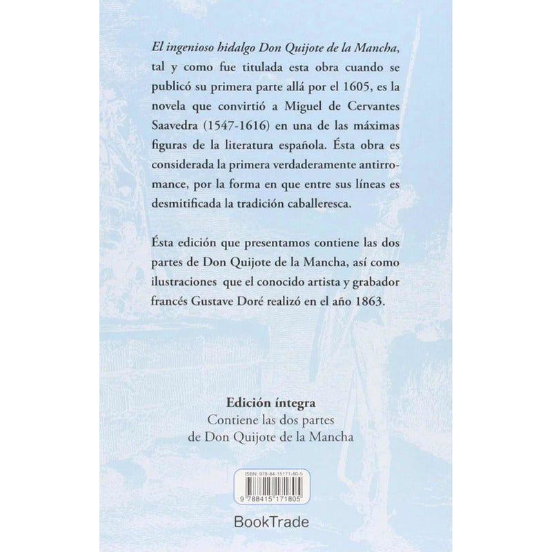 Don Quijote De La Mancha (ilustrado Por Dore) / Cervantes