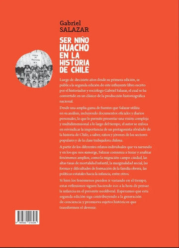 Ser Niño Huacho En La Historia De Chile / Gabriel Salazar