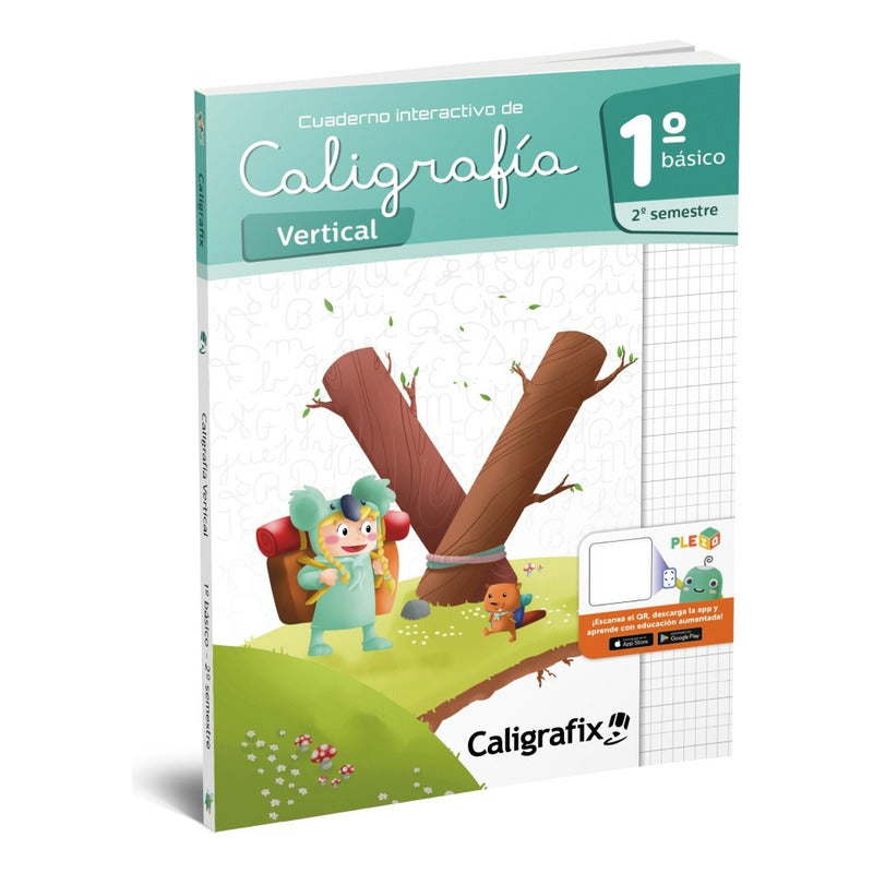 Pack Caligrafia Vertical 1 Basico 1er Y 2do Sem Caligrafix