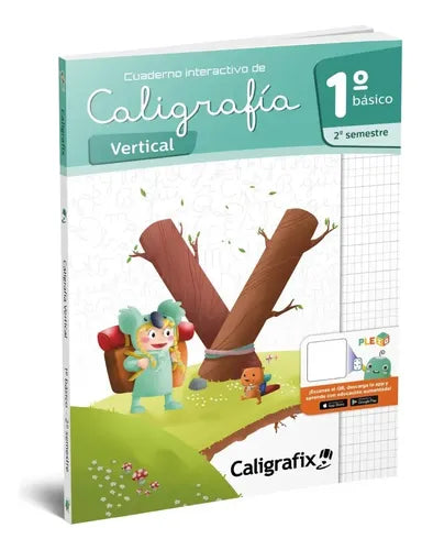 Pack Caligrafia Vertical 1 Basico 1er Y 2do Sem Caligrafix