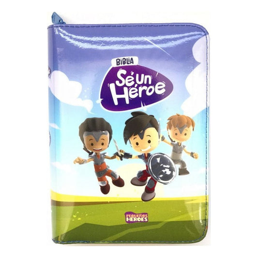 Biblia Para Niños Se Un Heroe Tla Con Funda Y Cierre / Sbl