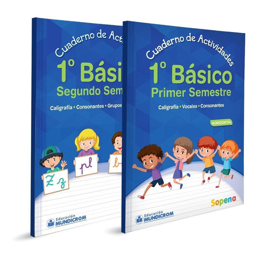 Pack Cuaderno Actividades Sopena 1 Basico 1-2 Sem Horizontal