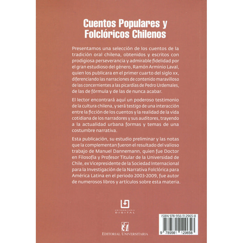 Cuentos Populares Y Folcloricos Chilenos / Manuel Dannemann