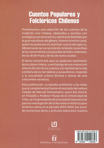 Cuentos Populares Y Folcloricos Chilenos / Manuel Dannemann