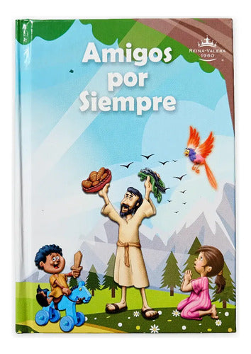 Santa Biblia Amigos Por Siempre Rvr1960 Celeste (tapa Dura)