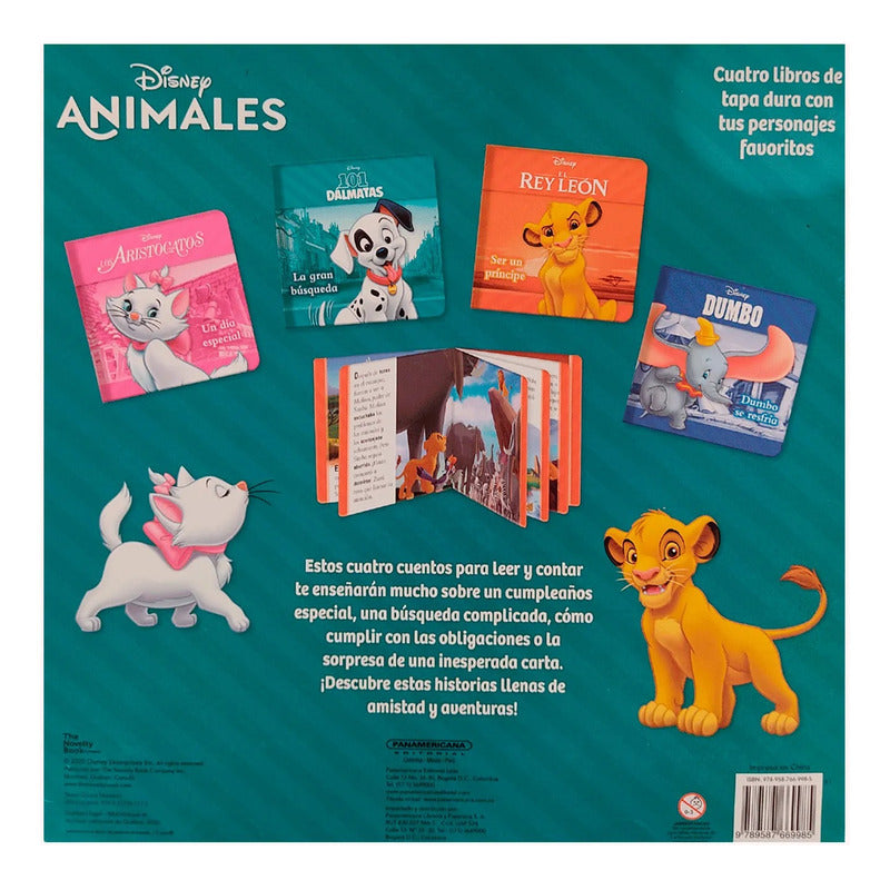 Disney Animales Historias Maravillosas 4 Libros / Lexus