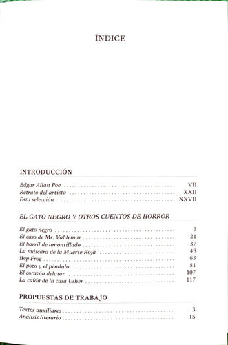 El Gato Negro Y Otros Cuentos De Horror / Edgar Allan Poe