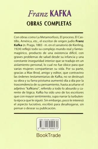 Pack Obras Completas (4 Tomos) / Franz Kafka