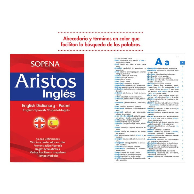 Diccionario Aristos Pocket Ingles Español / Sopena