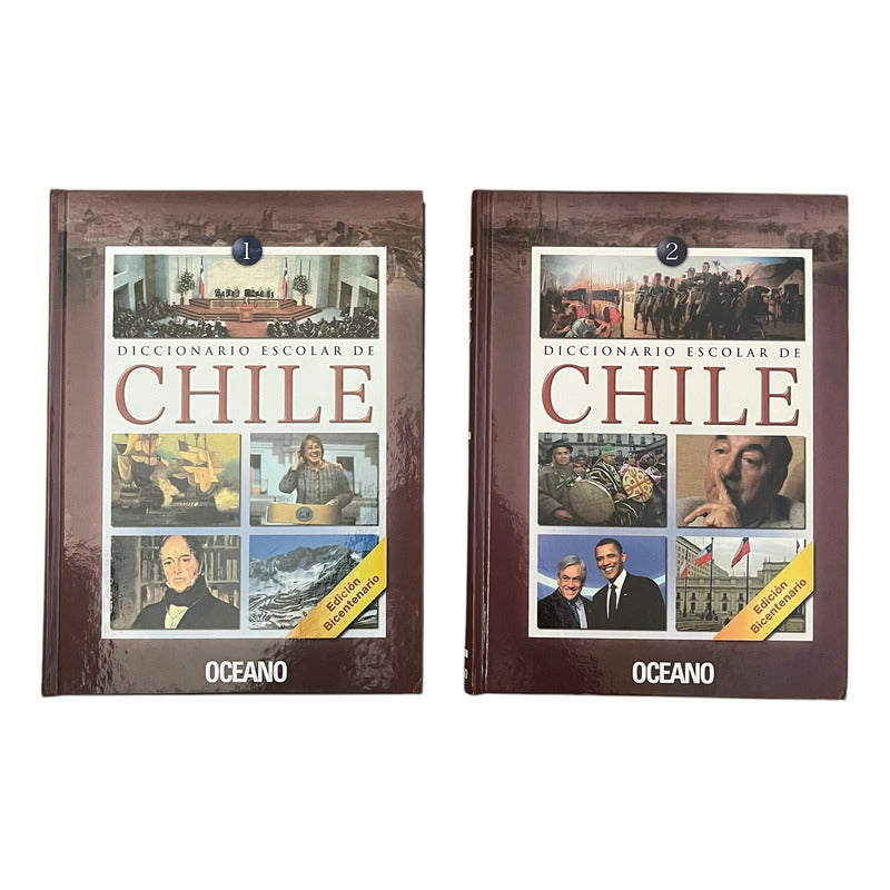 Diccionario Escolar De Chile (2 Tomos Tapa Dura) / Oceano