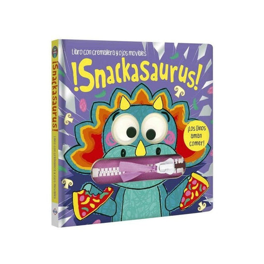 Snackasaurus Libro Con Cremallera Y Ojos Movibles / Lexus