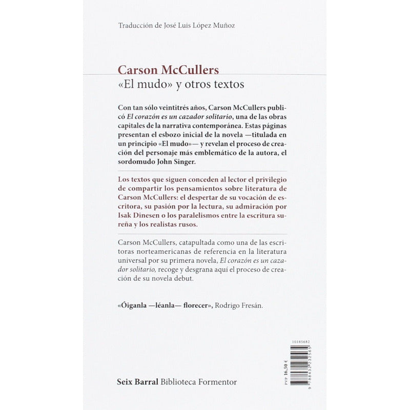 El Mudo Y Otros Textos  / Carson Mccullers