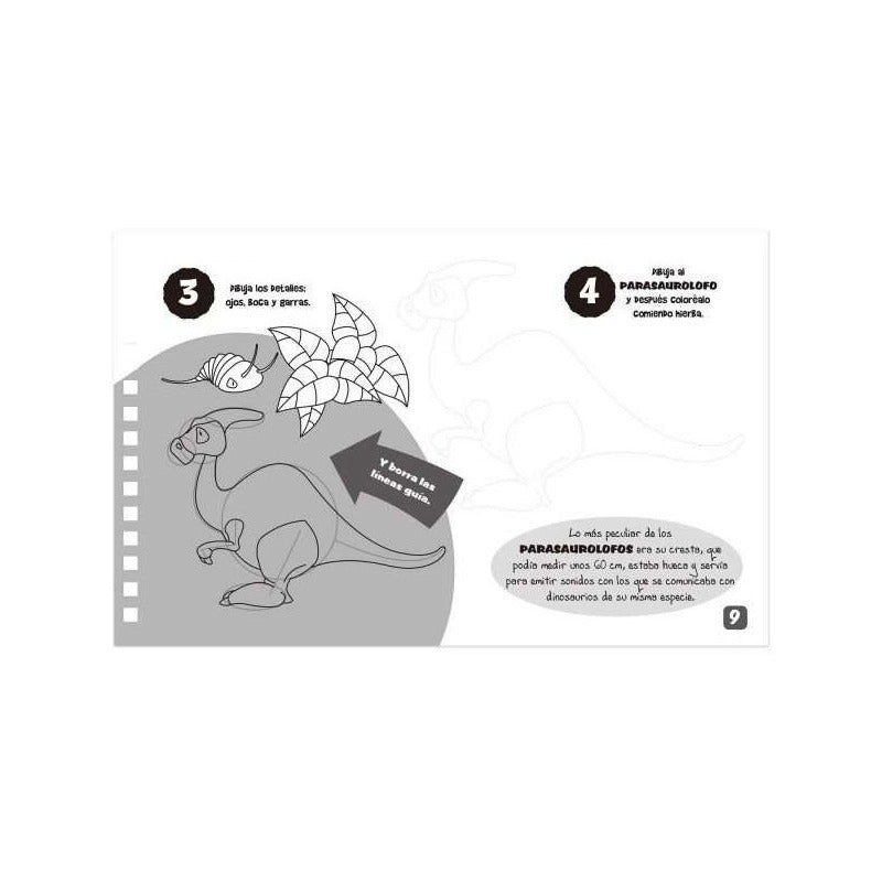 Dinosaurios Dibujo Paso A Paso (libro + Lápices) / Lexus
