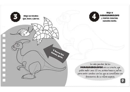 Dinosaurios Dibujo Paso A Paso (libro + Lápices) / Lexus
