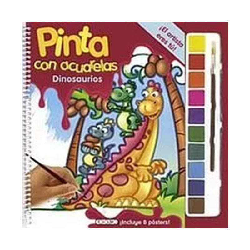 Dinosaurios (pinta Con Acuarelas) / Todolibro