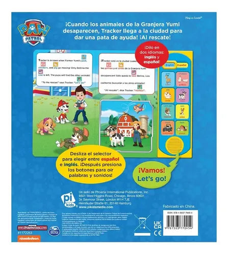 Paw Patrol Al Rescate! Bilingue Con Sonidos / Nickelodeon