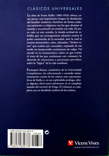 La Metamorfosis Y Otros Relatos / Franz Kafka