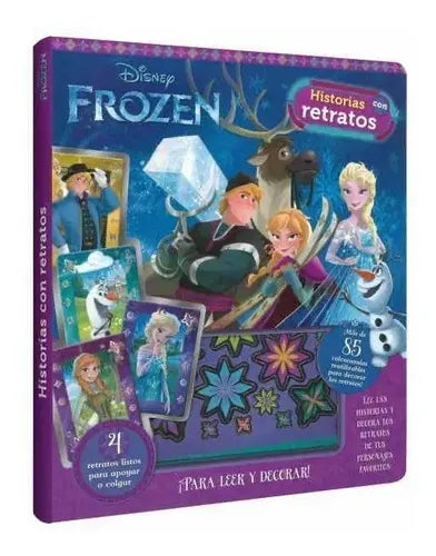 Disney Frozen Historias Con Retratos + Stickers / Lexus