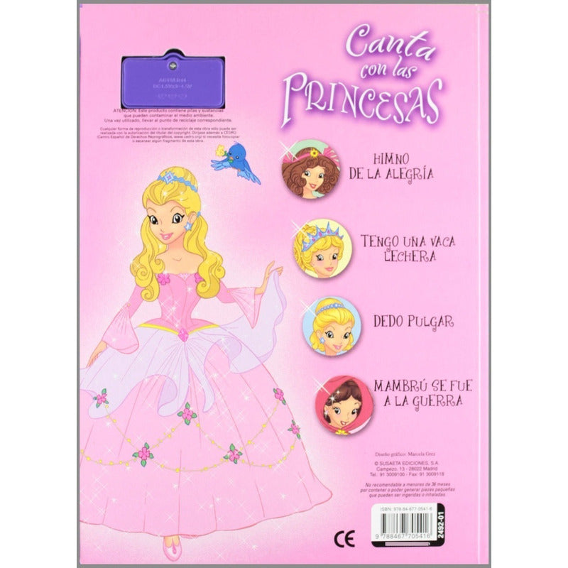Canta Con Las Princesas 1 (libro Con Sonidos) / Susaeta