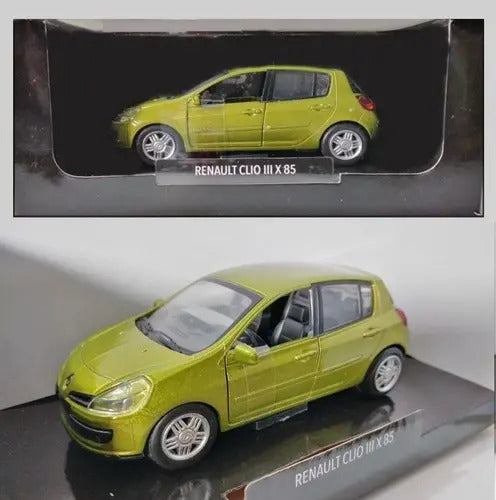 Auto De Colección Métalico Escala 1:32 Renault Clio Iii X 85 Verde