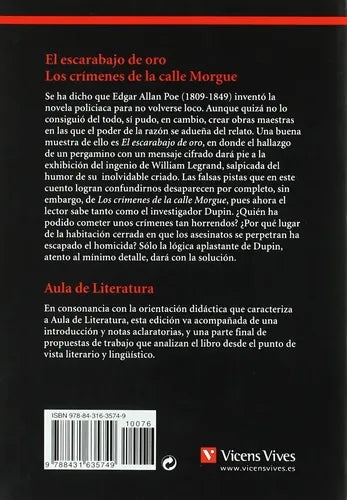 El Escarabajo De Oro & Crimenes De La Calle Morgue / E.a Poe
