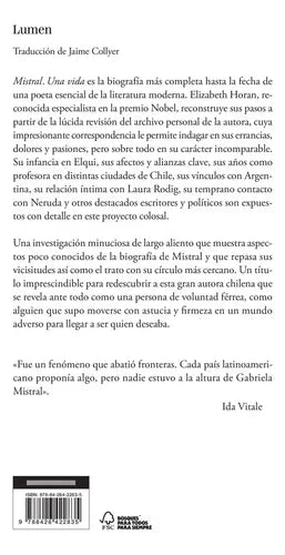 Mistral Una Vida / Elizabeth Horan