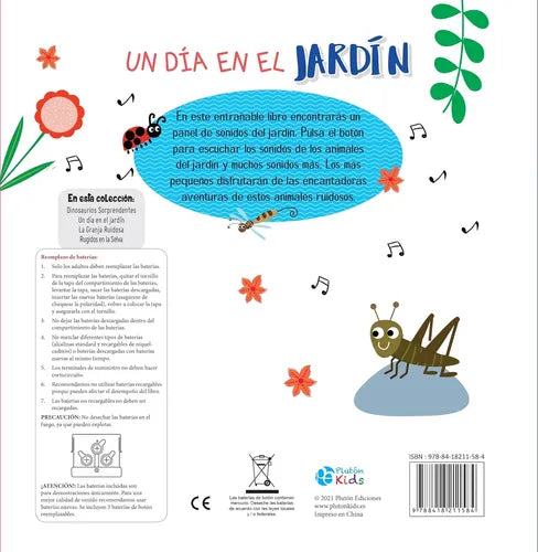 Un Día En El Jardín (libro Con Sonidos) / Plutón Kids