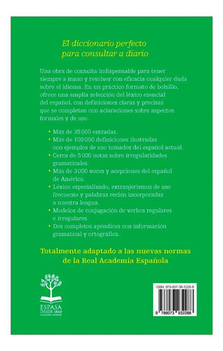 Diccionario De La Lengua Española Bolsillo / Espasa Calpe