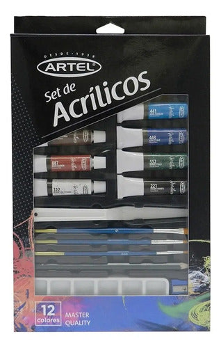Set De Pintura Acrílica 20 Piezas / Artel