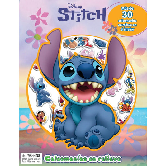 Stitch Calcomanias En Relieve / Disney