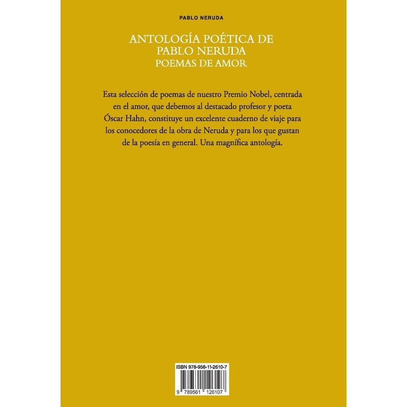 Antología Poética De Pablo Neruda Poemas De Amor / O. Hahn